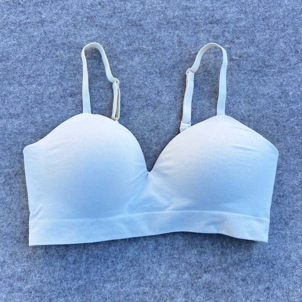 Truekind Supportive Comfort Wireless Shaping Bra Womens Medium Chai Cream